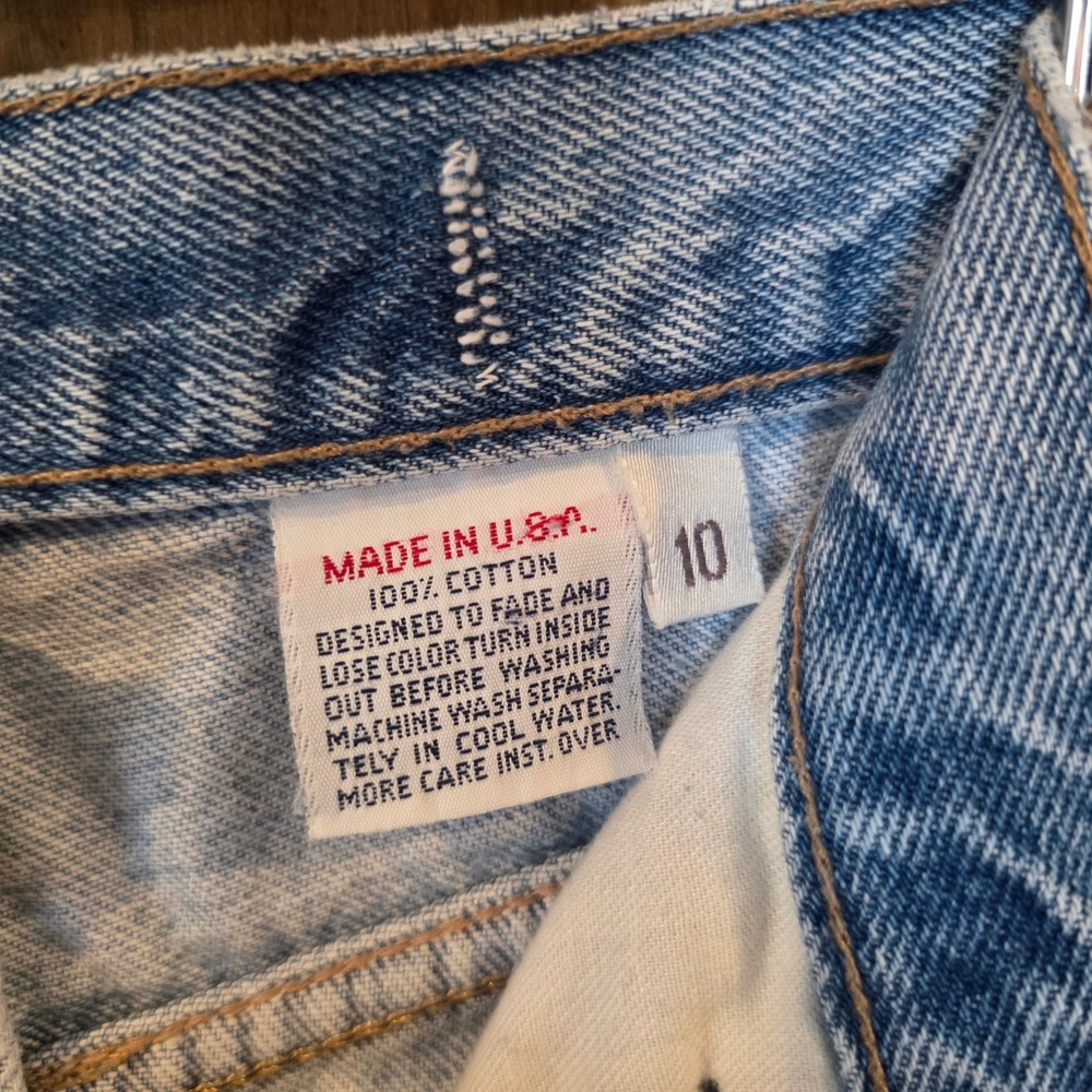 Calvin Klein Jeans Women 10 Light Blue Excellent Vintage High Waist Mom Tapered - Picture 7 of 9